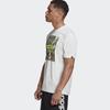 Adidas Мужские топы Camo Box Tee, белые GD5875