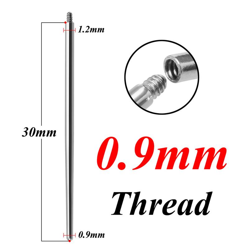 Вставной штифт из хирургической стали, коническая резьба, инструменты для ушей, губ, носа, соска, кожные штифты