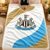 Flannel BlanketNewcastle United Football Warm Soft Throw Blanket for Indoor Sofa Bed Living Room Use