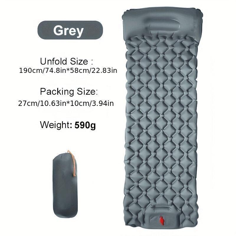 Легкий надувной спальный коврик, матрас с подушкой для комфортного похода, кемпинга, компактный надувной матрас для сна