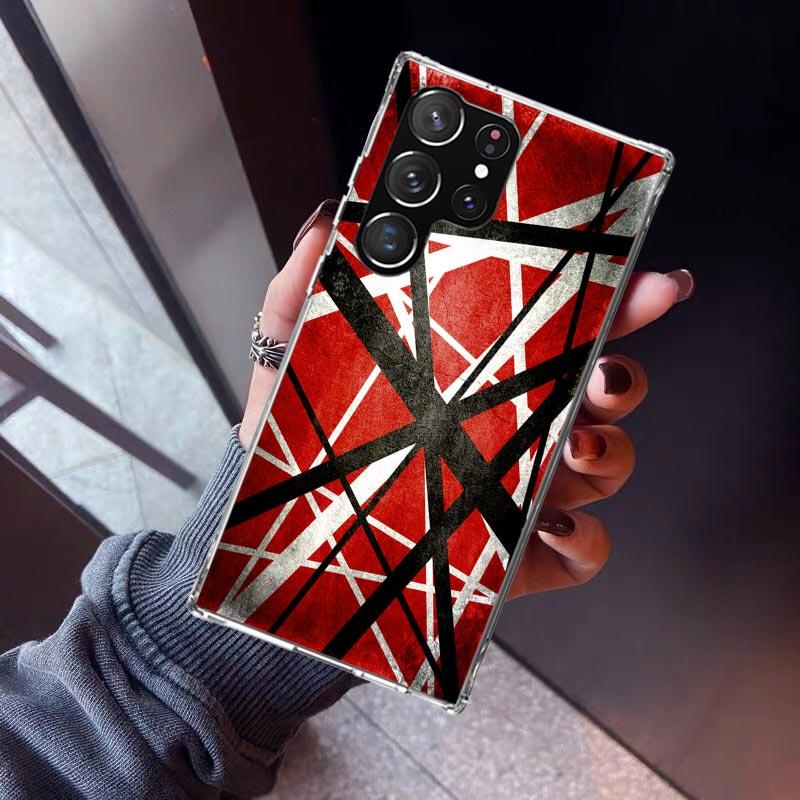 Eddie Van Halen Graphic Guitar Phone Case For Samsung Galaxy S23 S24 S25 Edge S26 Ultra S22 + S21 Plus S20 FE Cover Silicone Pri