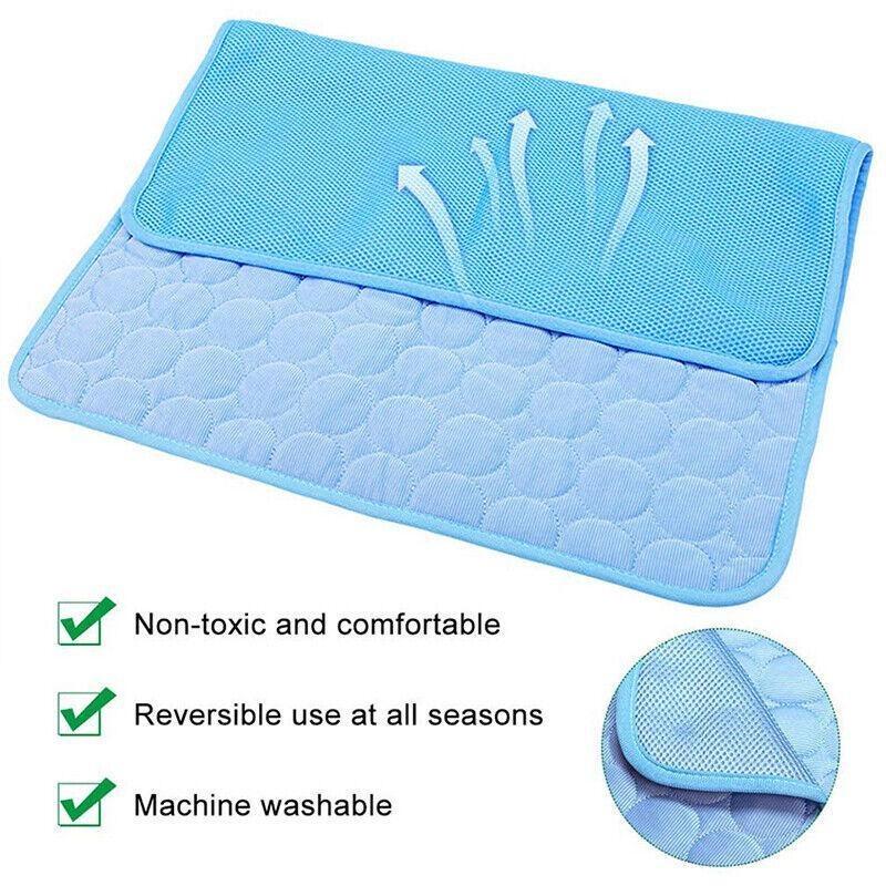 Dog Cooling Mat Summer Pad Pet Mat Bed for Dogs Cat Blanket Sofa Breathable Washable Pet Supplies