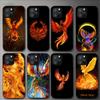 Чехол для телефона The Rising Fire Phoenix Bird для Iphone 11 12 Mini 13 14 Pro Xs Max X 8 7 6s Plus 5 Se Xr Shell