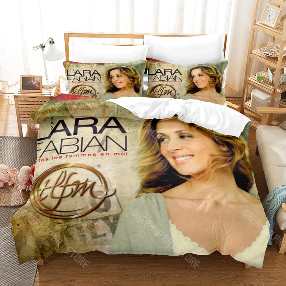 3D Print Lara Fabian Bedding Set Single Twin Full Queen King Size Bed Set Adult Kid Bedroom Duvetcover Sets