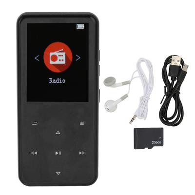 MP3-плеер 2,4 дюйма, умный HD-шумоподавление, сенсорная кнопка, FM-радио, 16 ГБ, Bluetooth 5.0, музыкальный плеер