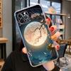Роскошный чехол Луна для iPhone 14 11 12 13 Mini Pro XS Max Чехол 6 7 8 Plus X XR SE 2020 Funda Shell