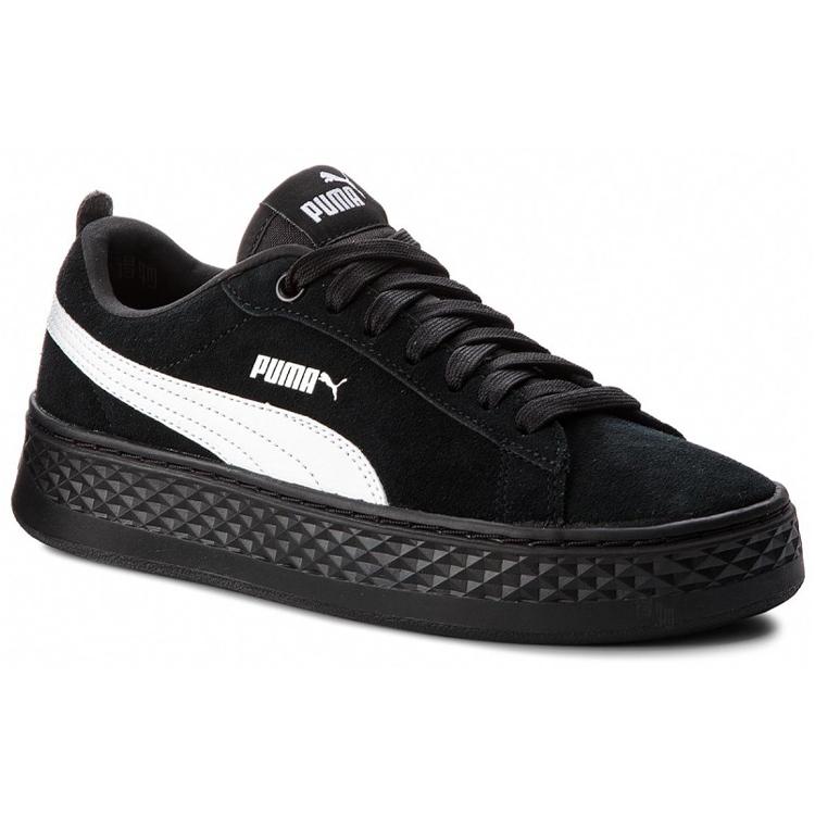 PUMA Smash Platform Sd Black White Womens 366488-02