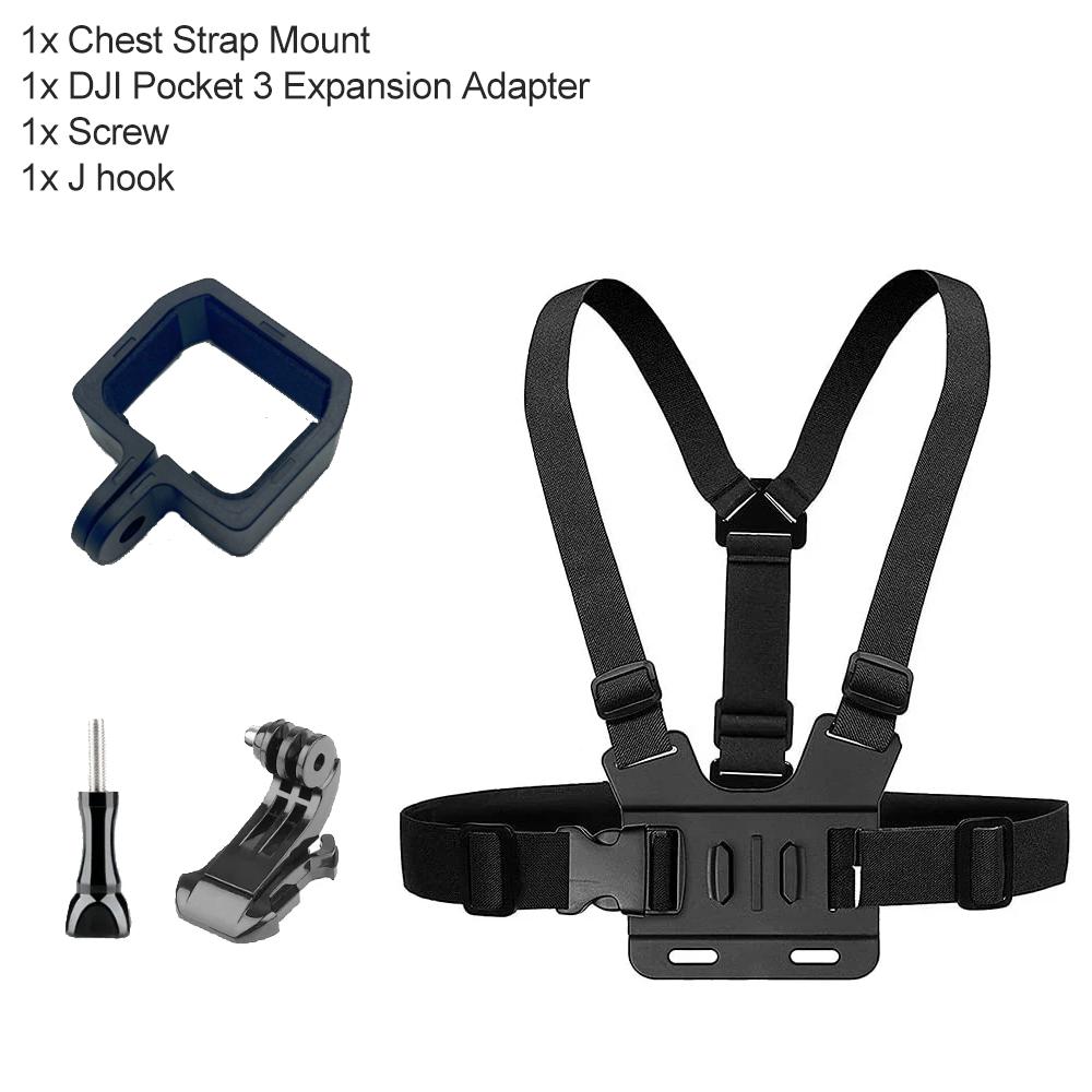 Chest Harness Mount Strap Expansion Adapter Fixed Frame Bracket For DJI OSMO Pocket 3 Action Camera Accessories