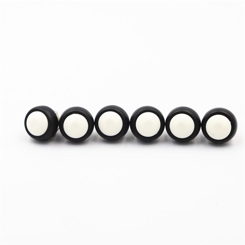 6Pcs PBS-33B Push Button Switch 12MM Small Waterproof Self-reset Switch Round Power Lock-free Reset Switch Spherical