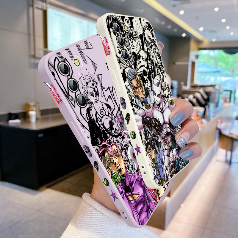 Чехол для телефона Anime JOJO Villain Diavolo Dio для Samsung Galaxy S23 S22 S21 S20 Pro FE Note 20 Plus Ultra Liquid с левой веревкой