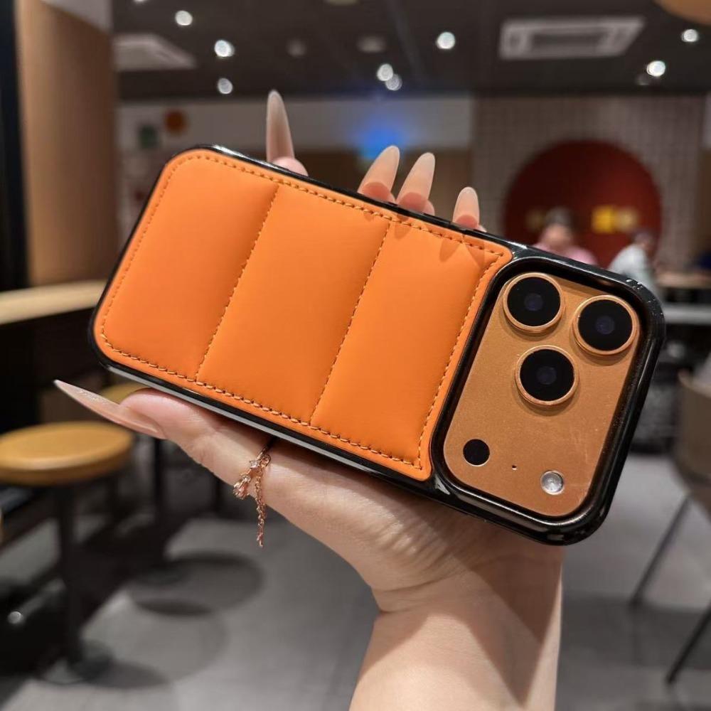 Winter Down Jacket The Buffer Phone Case For 17 Air 16 15 14 Plus 13 11 12 Pro Max Soft Fabric Shockproof Bumper Fundas