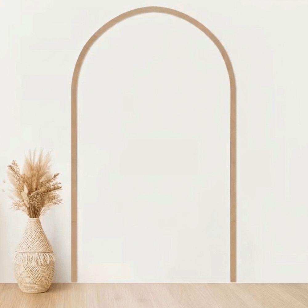 9/10Pcs Super Large Scalloped Crafts Trim DIY Wall Decor Wood Arch Frame Living Room