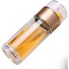 Glass Water Bottle with Tea Separator, Tea Cup, Tea Strainer, Stainless Steel, Double-Walled Glass, Tea and Water Separator, Tea Bottle, Tea Infuser,