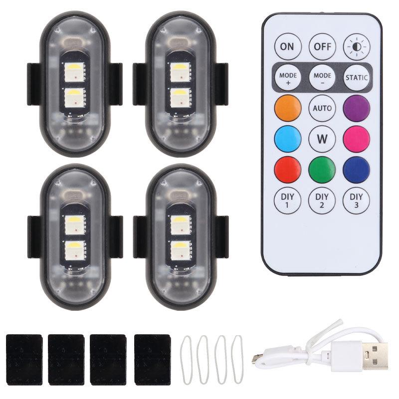 Wireless Multi-Mode 7-Color LED Strobe Light for Cars & Motorcycles