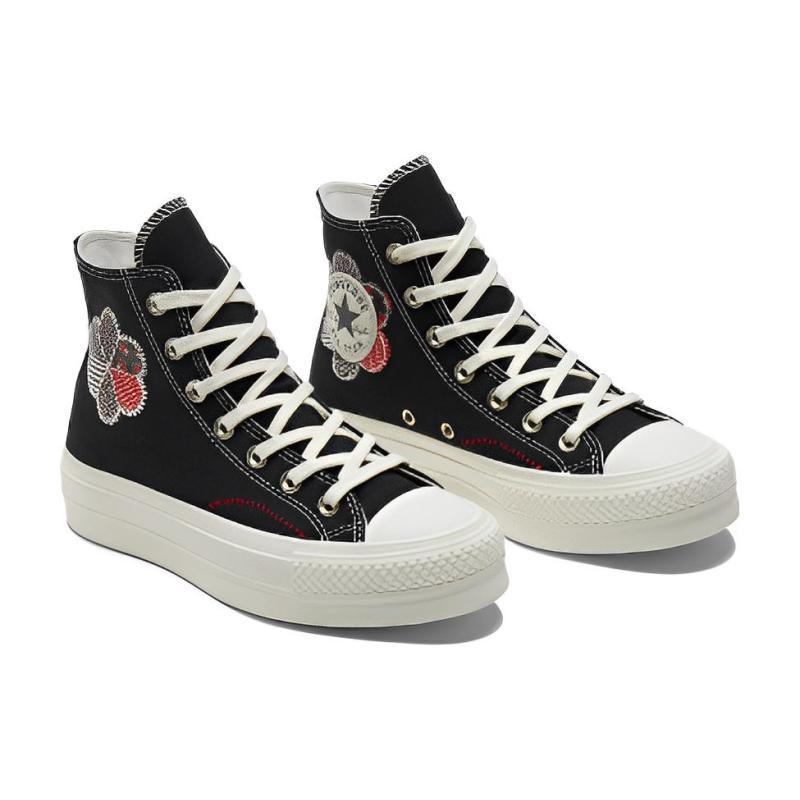 Converse Кеды All Star Lift Vintage High Top Эспадрильи Женские Черные