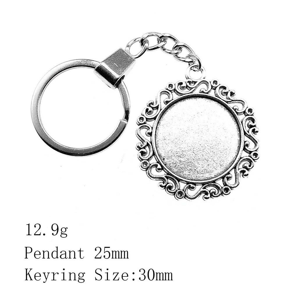 Брелок ко Дню святого Валентина, круглый стеклянный кабошон, подставка для ключей, брелки для ключей, принадлежности для творчества, цепочка для женщин