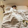 French Light Luxury Imitation Rabbit Fur Thickened Warm Cover Blanket Milk Velvet Tuscany Blanket