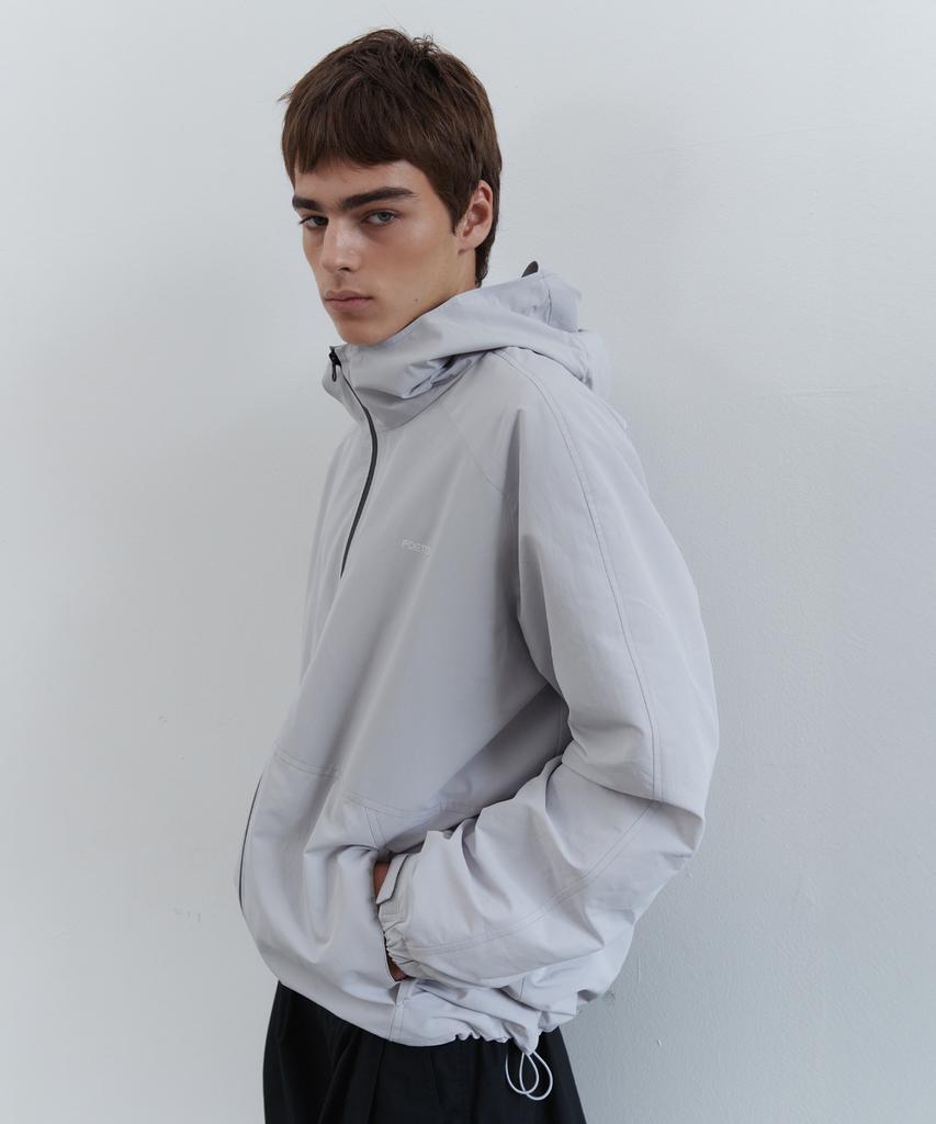 POETO Utility Wind Shell Jacket - Light Gray (Men)
