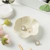 Elegant Ceramic Lotus Leaf Jewelry Organizer Earrings, Rings Accessories, Perfect for Birthdays or Gift Flower Shaped Trays