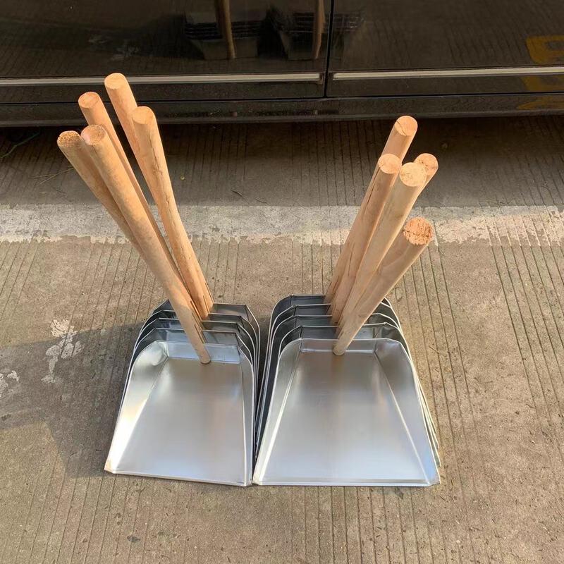 Jimei Wooden Handle Iron Dustpan