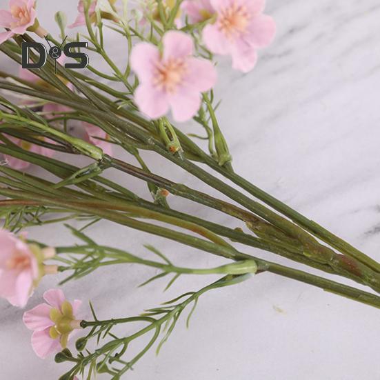 Искусственные цветы Пышные весенние украшения Яркие цвета Букет из гипсофилы и шелковых цветов