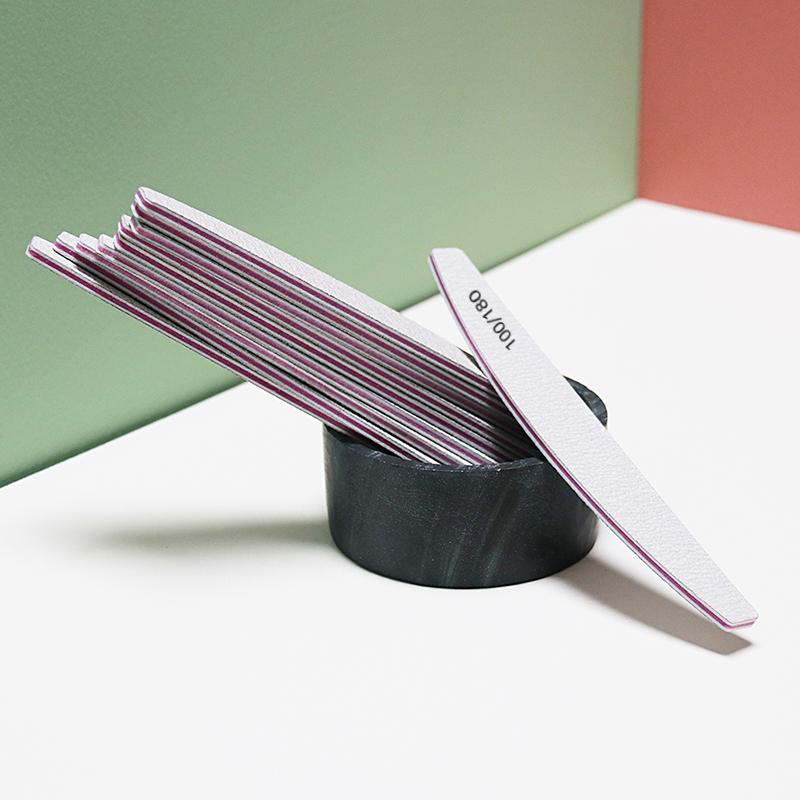 50pcs Nail Files 100/180 Grit Nail Files Double Side Sandpaper Nail Sanding Grinding Gel Nail Polish Nail Supplies Manicure Tool