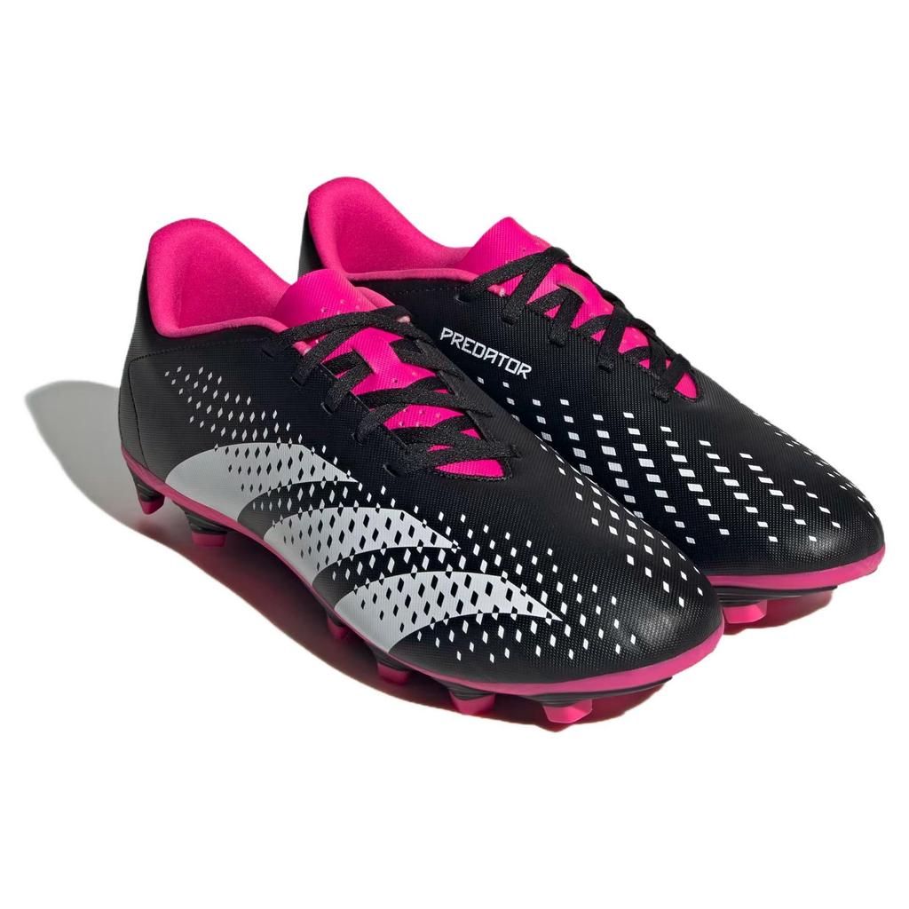 adidas Predator Accuracy.4 Гибкая подошва Черный Облачный Белый Командный Шокирующий Розовый GW4604