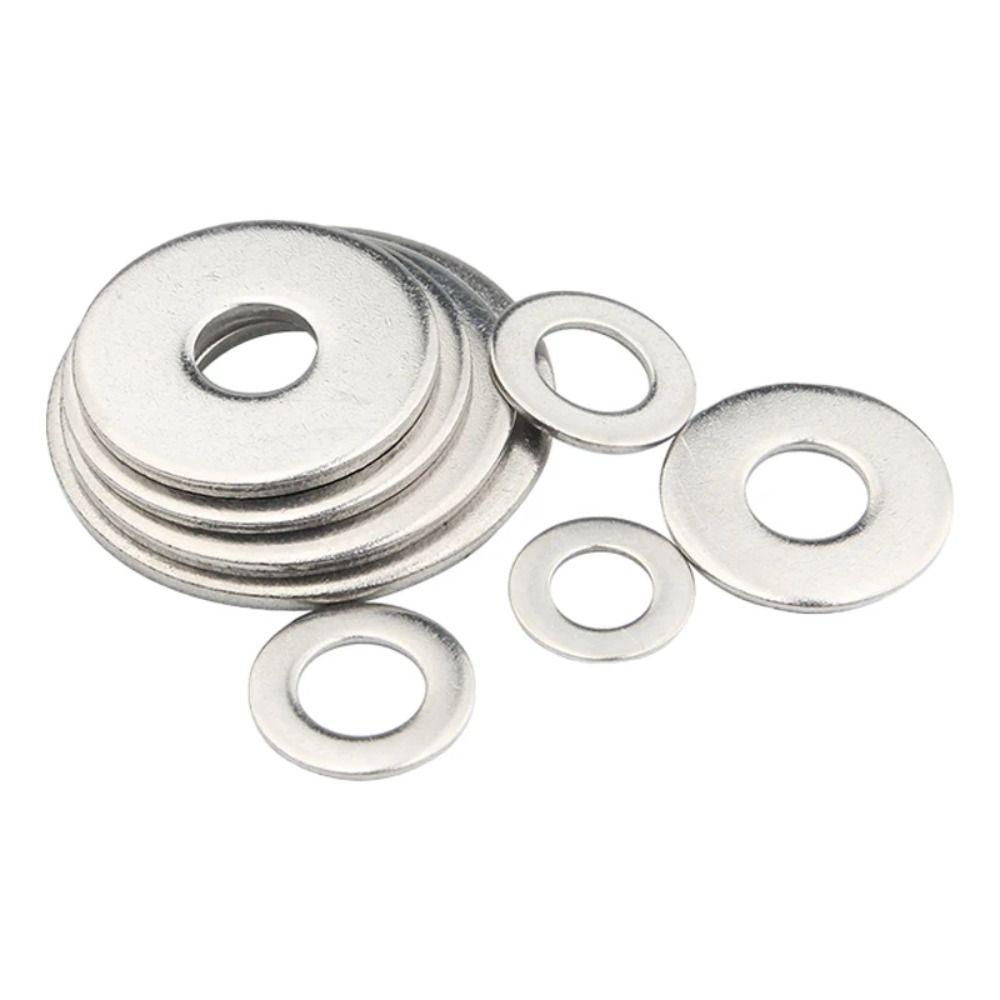 180pcs with Storage Box Washer Flat Stainless Steel Metric Washers Set Durable Sump Plugs