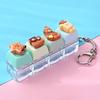 Bear Keycap Anti-stress Toy Pendant 4 Key Fidget Keychain Mini Keyboard Pendant  Decompression Gift
