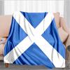 Scottish Flag Design Blanket Suitable for Sofas, Beds, Offices, And Camping - Perfect Gift for Halloween Christmas