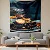 Gourmet Mussels Seafood Restaurant Dish Hippie Tapestry Wall Tapestry for Bedroom Living Room Dorm Decor