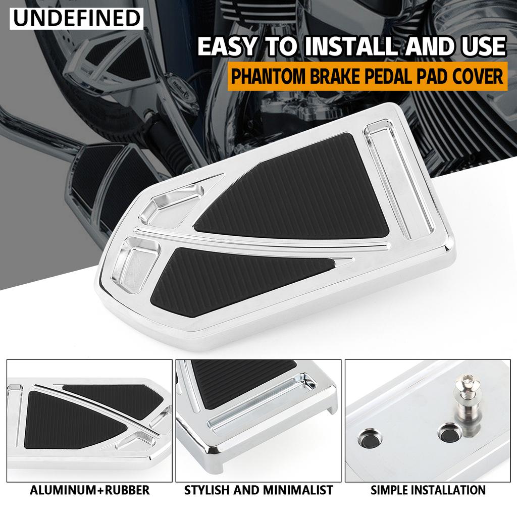 Чехол на педаль тормоза Phantom для Harley Touring Road King Street Glide 1980-2023 Softail FL Fatboy 1986-2017 Dyna FLD 12-2016