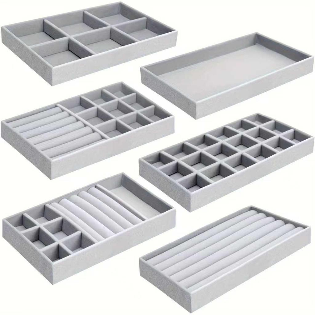 Бархатный лоток для хранения ювелирных изделий, браслетов и аксессуаров - Дизайн «Ледяной цветок»