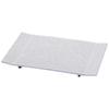 Sushi Plate Wing Sushi White Made In Japan J-Kitchens (Rectangular Plate) Stand, Aqua, Break-Resistant,
