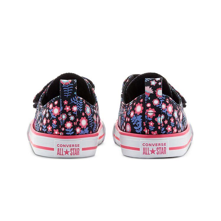 Converse Chuck Taylor All Star Low Top Comfortable Lightweight Low Top Baby Shoes Small Floral Purple Pink Baby Shoes 770217C