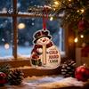 Money Gift Card Holders for Christmas 2D Acrylic Cash Holder Ornament, Hanging Tree Decorations Xmas Decor, Reusable Pocket Keepsake Holiday