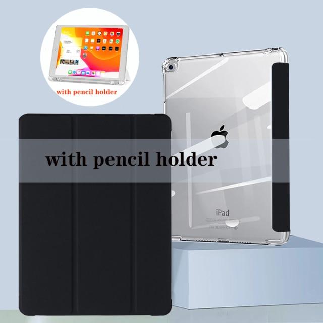 Чехол для iPad Pro 11 10,5 Air 3 Smart Cover 2019 iPad 10,2 8th 9,7 Mini 4 5 с подставкой для карандашей 5-го, 6-го поколения
