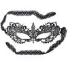 Hollow Lace Masquerade Eye Mask Gothic Crown Cutout Mask for Halloween Carnival Venetian Party Nightclub Costume Cosplay Accesso