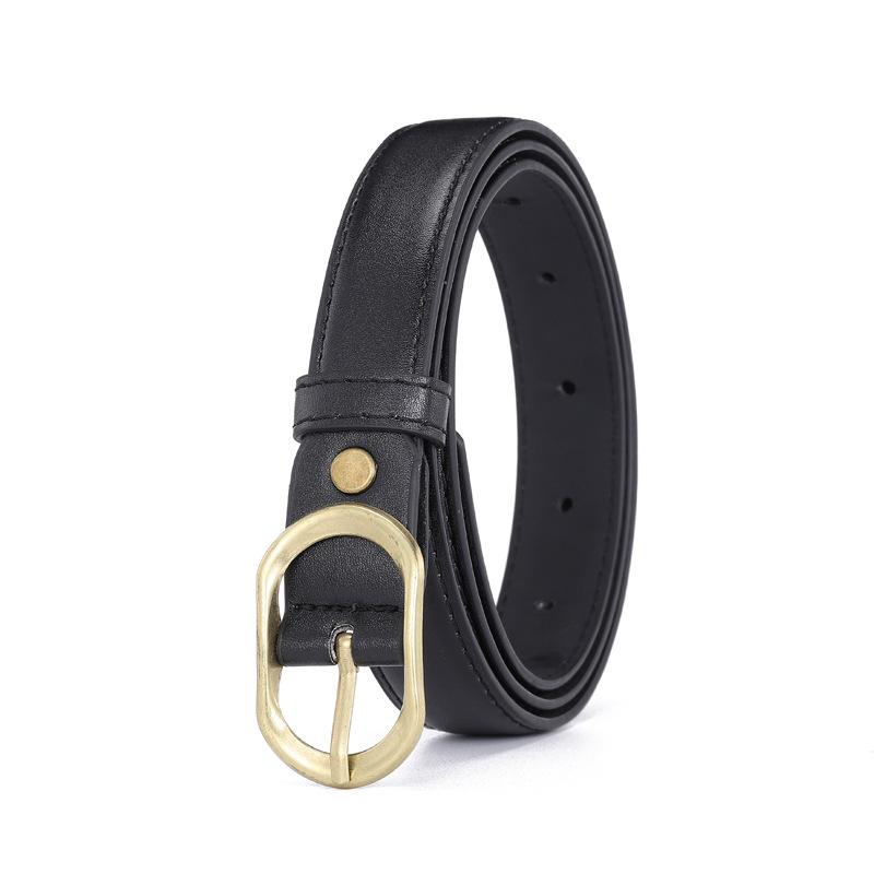 Женский овальный джинсовый ремень с японской пряжкой, декоративный тонкий ремень, 5 цветов