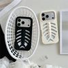 Роскошный 3D силиконовый чехол для телефона с полыми костями рыбы, рассеивающий тепло, для iPhone 18 17 16 15 14 13 12 Pro Max, противоударный, защитный от царапин