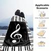 1PC Piano keys music printed blanket, all season lightweight home office outdoor nap multifunctional blanket A18