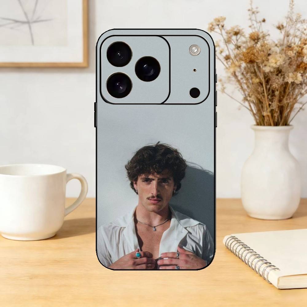 Чехол для телефона Singer B-Benson B-Boones Slim для iPhone 17,16,15,14,13,12,11 Plus,Pro Max,SE4 Мягкий силиконовый черный чехол