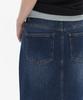 Musinsa Standard Woman Women'S Denim Maxi Skirt [Dark Blue]