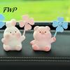 Car Interior Cute Decoration Cartoon Windmill with Soft Doll Rotary Ornament for Dashboard Macaron Color Decor Handlebar & Vent Solar/Manual Spin Fun