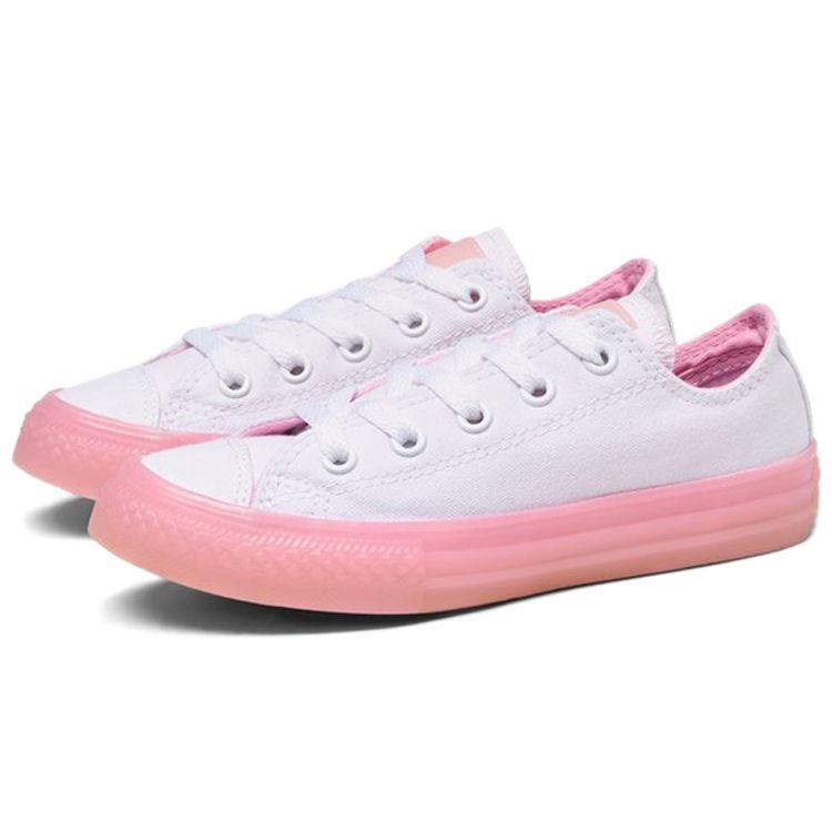 Converse Chuck Taylor All Star Low Top Canvas Shoes Kids Sneakers Pink White 660719C