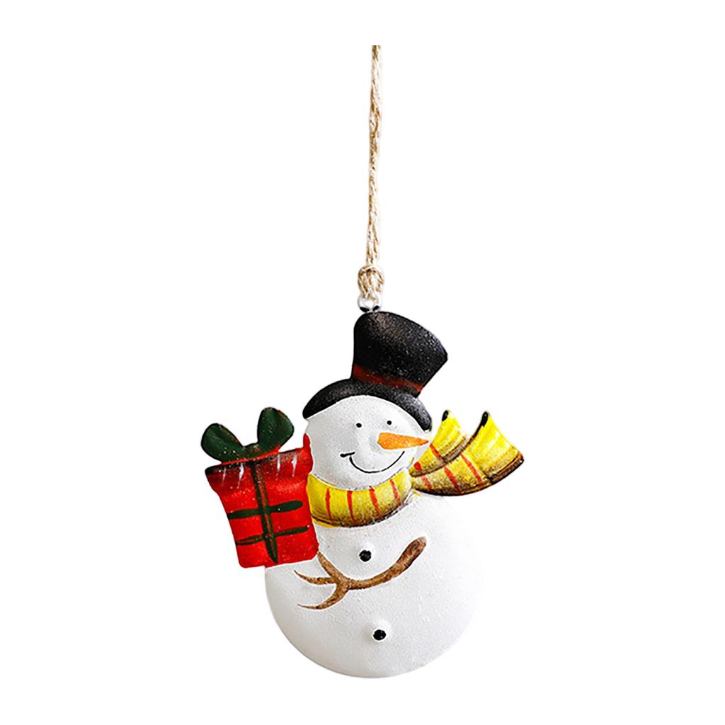 Christmas Decorations Christmas Tree Ornaments Snowman Socks Wrought Iron Pendants