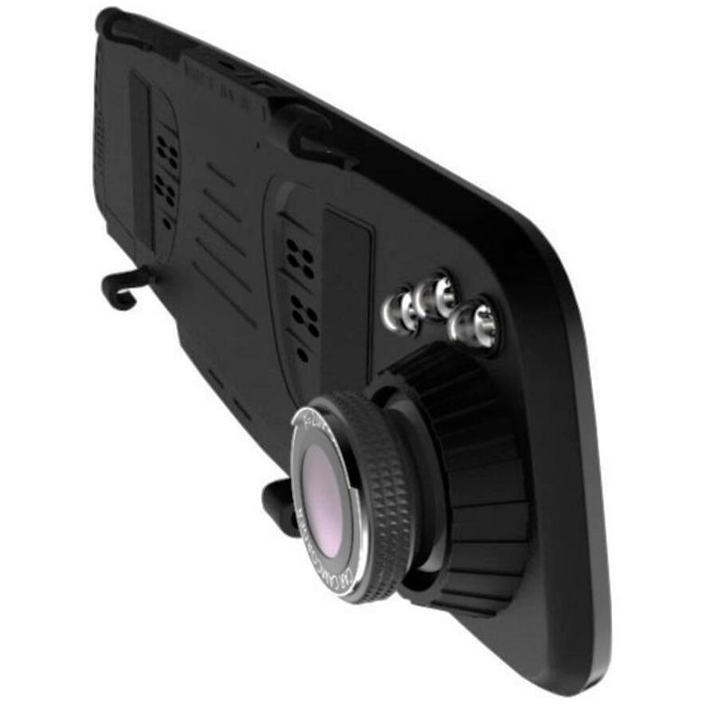 E-ACE Автомобильное зеркало DVR 4,3-дюймовый видеорегистратор FHD 1080P видеорегистратор с двойным объективом, зеркало заднего вида с камерой заднего вида 1080P