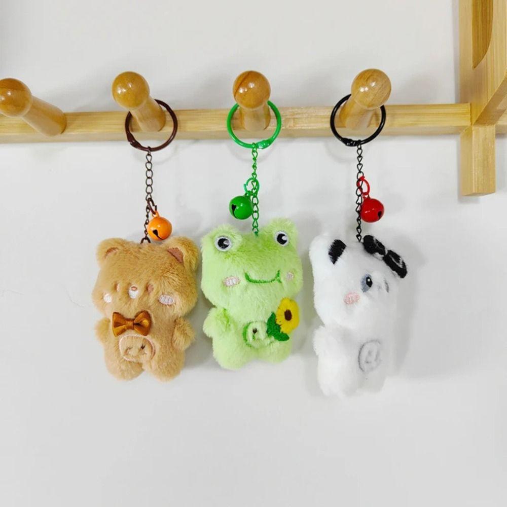 Кролик Животное Лягушка Подвеска Мультяшный Медведь Брелок Милый Плюшевый Кролик Брелок Подвесной Аксессуар