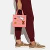 New COACH Dempsey Cow Leather Tote Bag Shopping Bag Shoulder Bag Crossbody Bag Handbag Small Size Women's Candy Pink CC421-IMS5K