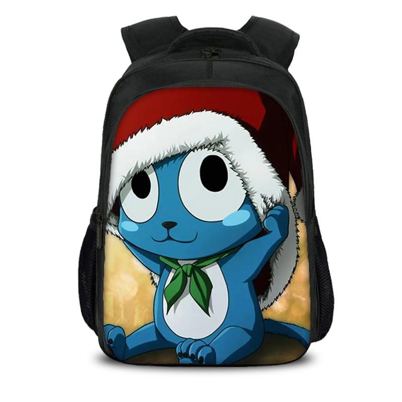 FAIRY TAIL Двухслойный Рюкзак Мультяшный Аниме Принт Студенческий Для Мальчиков и Девочек Новый Большой Вместимости Универсальный